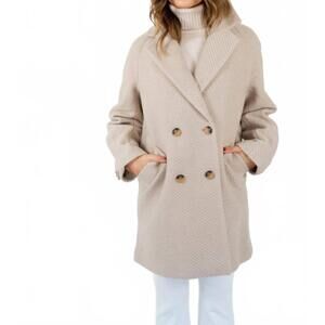 NEW RINO & PELLE serena wool coat in ivory